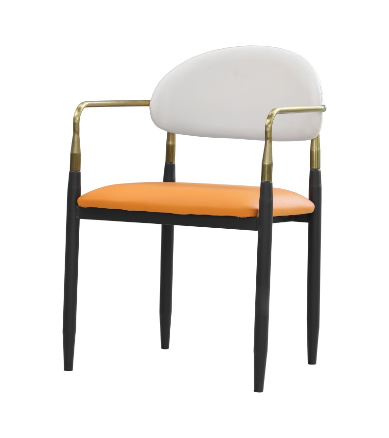 სკამი   FSSL-232  WHITE ORANGE