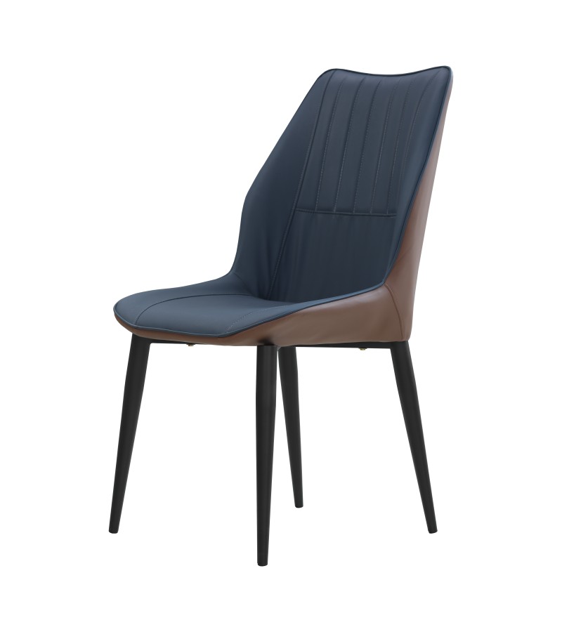 სკამი   FSSL-343-9017-43  DARK BLUE / BROWN