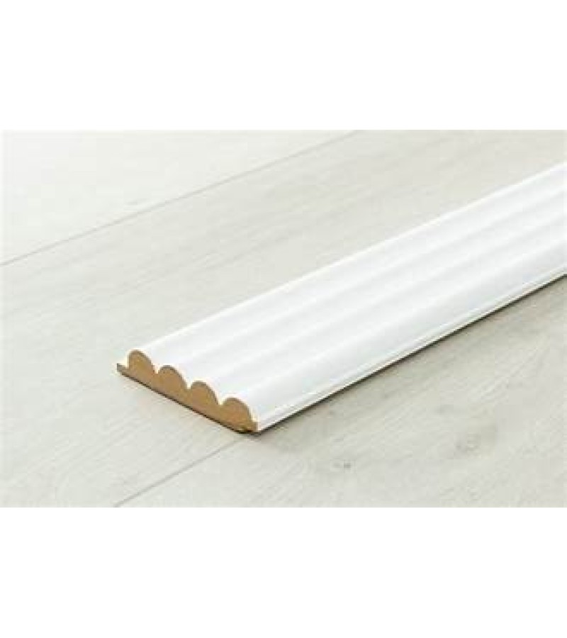 დეკორატიული პანელი  LB-2200  შესაღები  MDF 18*100*2800  MATT BUTE NEW WHITE  3082   მწარ.  AGT