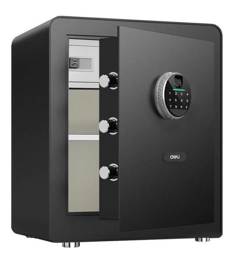 სეიფი  T631  ზომა. H45*W38*D32 სმ   BLACK   FINGERPRINT   მწარ. deli