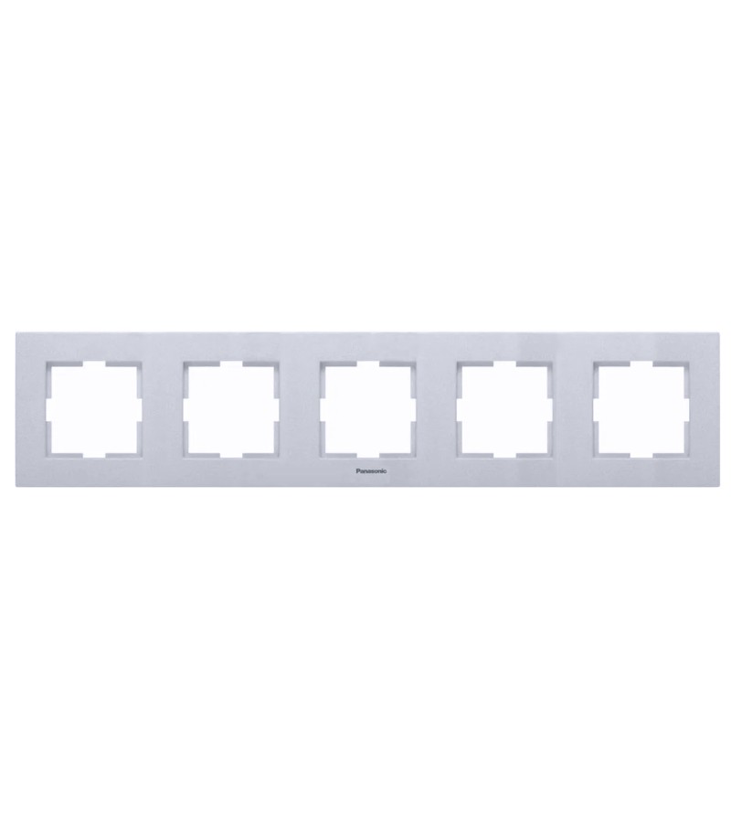 ჩამრთველ-როზეტის კანტი 5-ნი KARRE PLUS 55  ვერცხლისფერი WDTF18052SL-AMEA    Panasonic