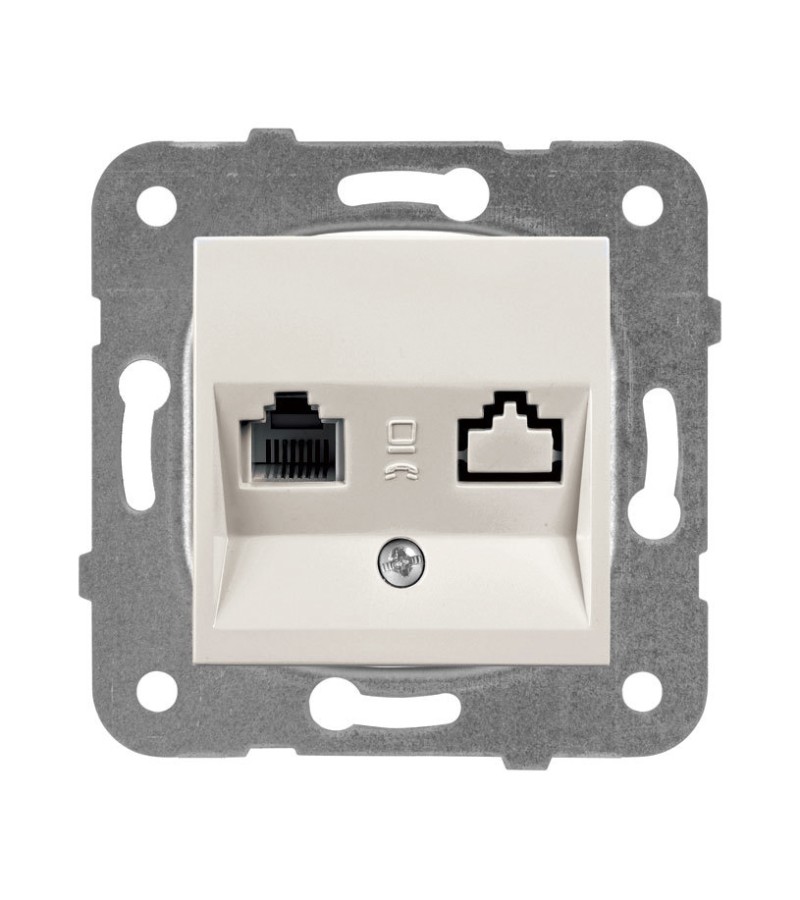 Rosette Mechanism Computer + Phone KARRE PLUS 55 Cream WDTT04282BG-EU1 Panasonic