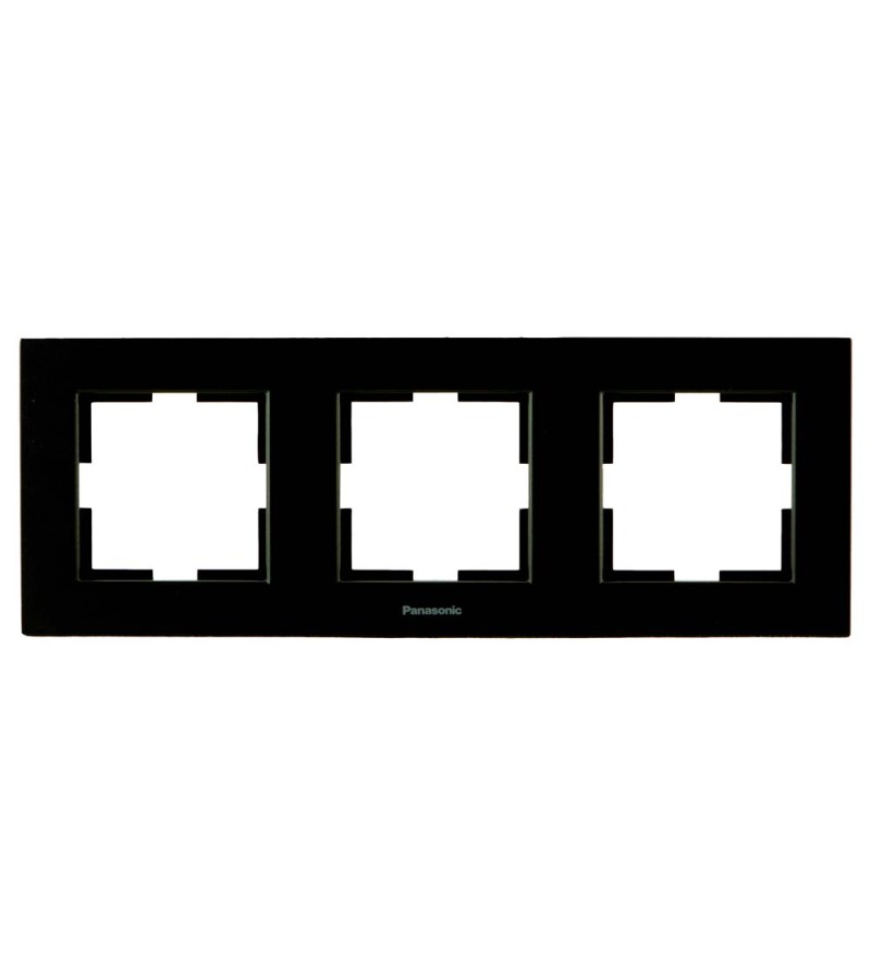 ჩამრთველ-როზეტის კანტი  KARRE PLUS 55 3-ნი  შავი   WDTF18032BL-AMEA  Panasonic