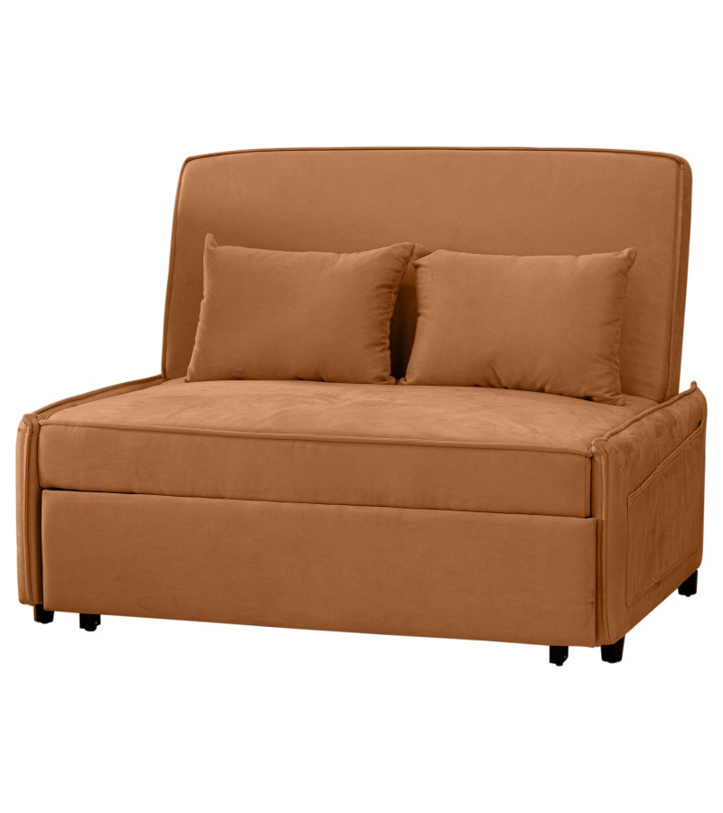 Extendable sofa (2) with pillow FSYKS-911-8 Size: 1.2*89 (1.2*185) Color: Orange