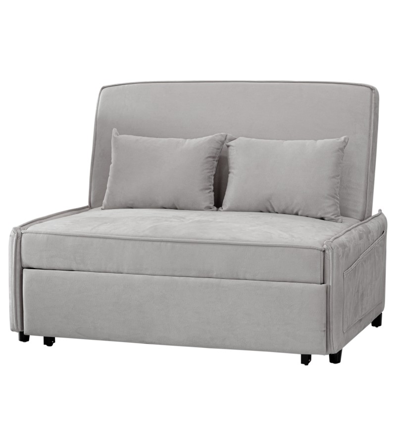 Extendable sofa (2) with pillow FSYKS-911-2 Size: 1.2*89 (1.2*185) Color: Beige