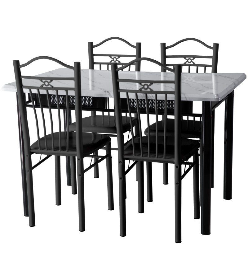 Стол с 1+4 стульями FSYH-JSD-31 120*75*75