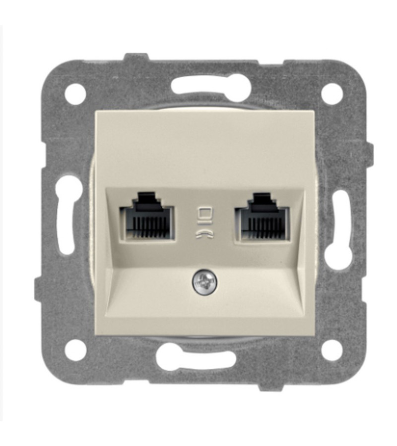 Механизм розетки телефона KARRE PLUS 55 кремовый WDTT04292BG-EU1 Panasonic