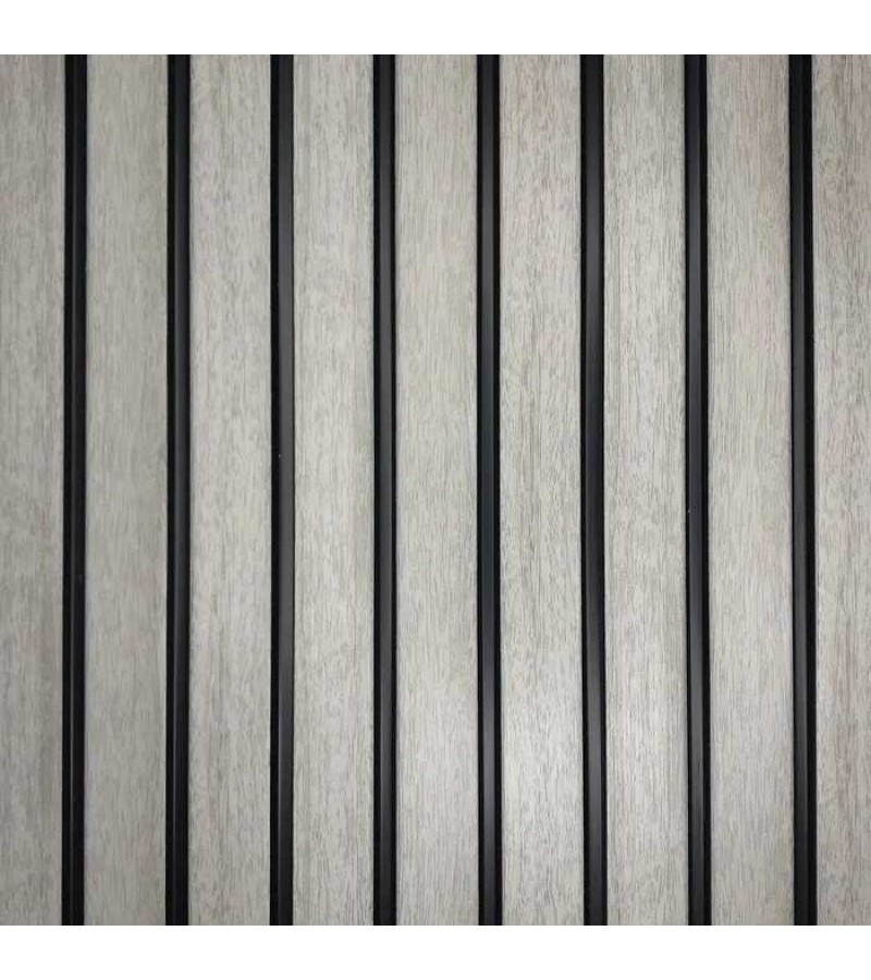 Декоративная панель самоклеящаяся ПВХ 3D Планка Серый бук 290х600мм коричневая. МИЛОСТЬ