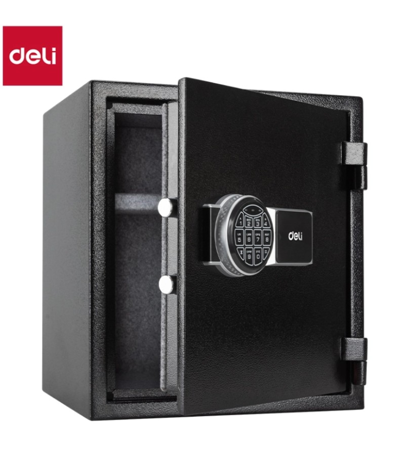 სეიფი  T587  ზომა. 42*38*30 სმ   BLACK   FIREPROOF SAFE   მწარ. d e l i