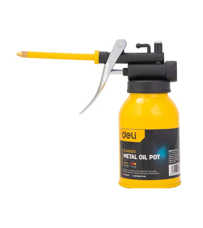 ზეთის საპოხი ლითონის ქილა  220მლ  DL468300     მწარ.  deli 