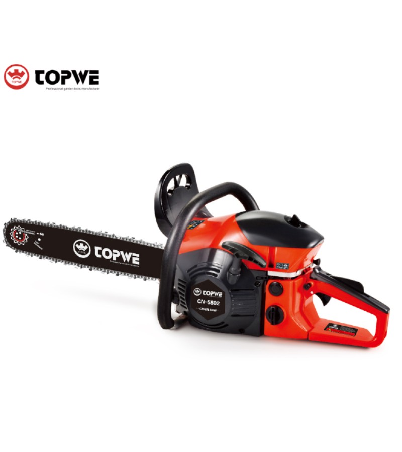 ხერხი ბენზინზე მომუშავე  CN-58D / CN-5802 წითელი TOPWE