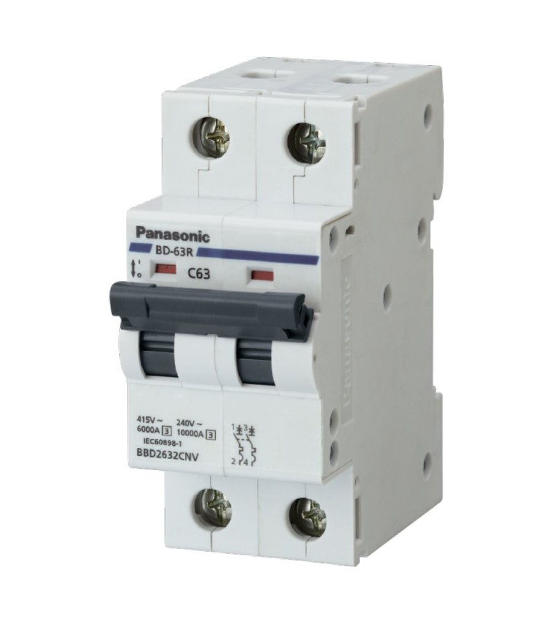 Electric protector 2*63A C 4,5 kA BBD2632CSTJ Panasonic
