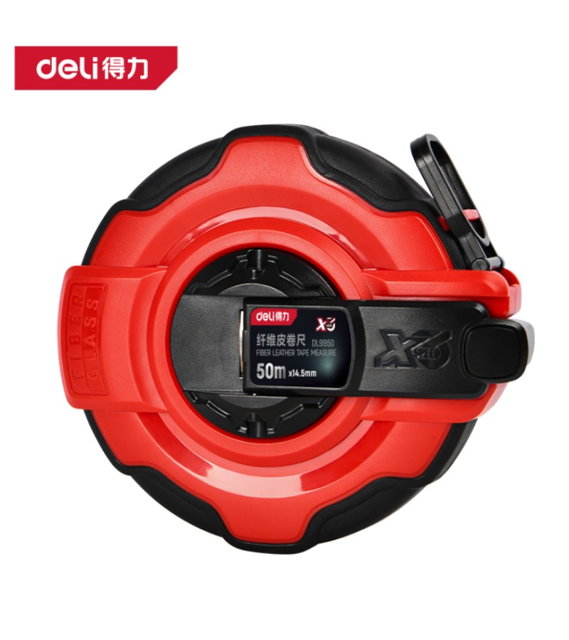 Рулетка (дальномер) 50м *14,5 DL9950 черная. d e l i