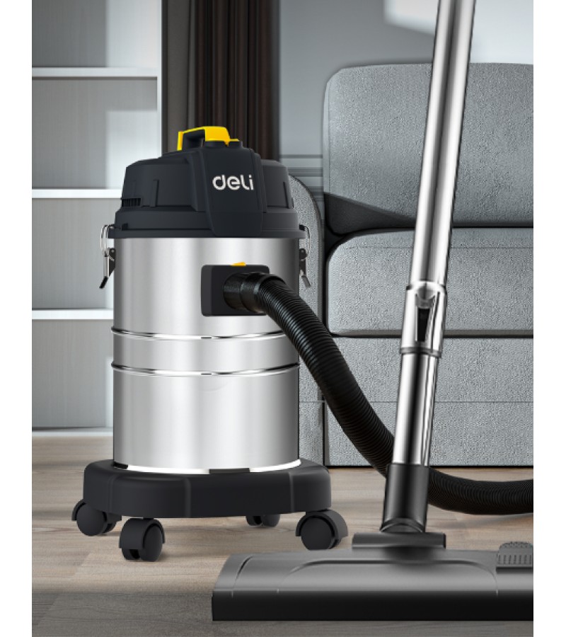 მტვერსასრუტი  21Kpa 25ლ  WET/DRY  1400W  DL881825    მწარ.  deli 