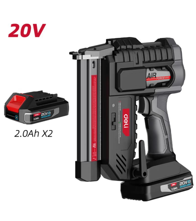 Электронная почта Инструмент для забивания ногтей 20 В 30 мм 2,0 Ач*2 DE750 черный. d e l i