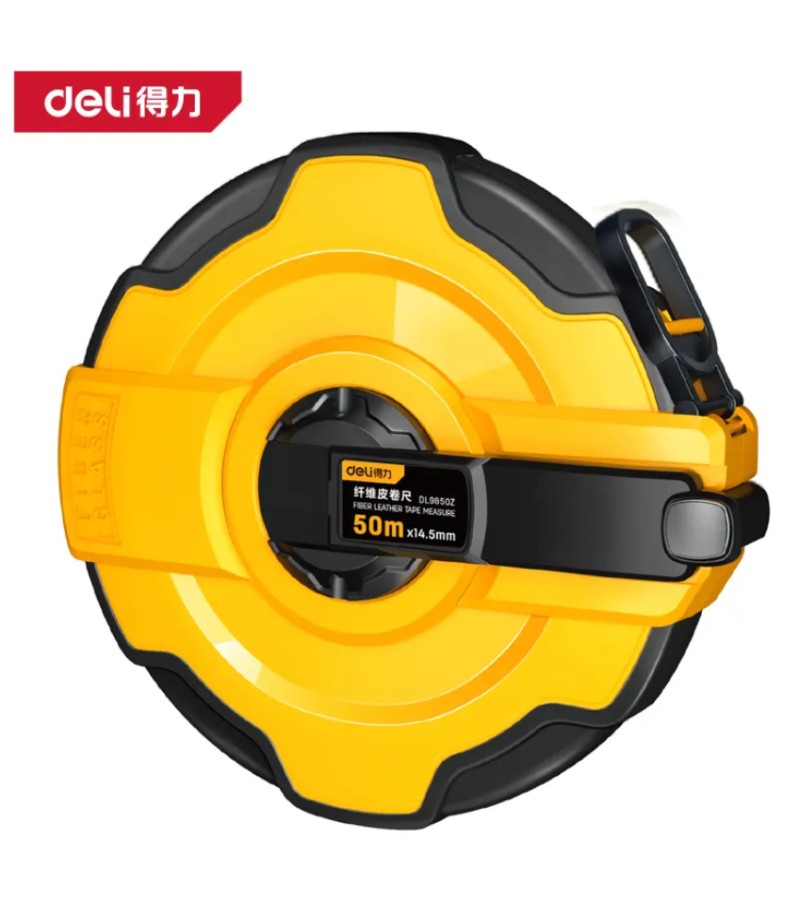 Рулетка (дальномер) 50м *12,5 DL9850Z черная. d e l i