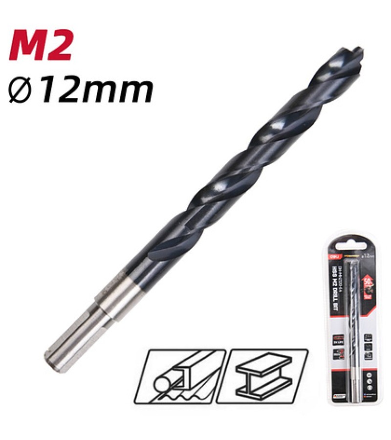 Сверло по металлу HSS M2 12 мм #DH-MHZ120-E4 Black d e l i