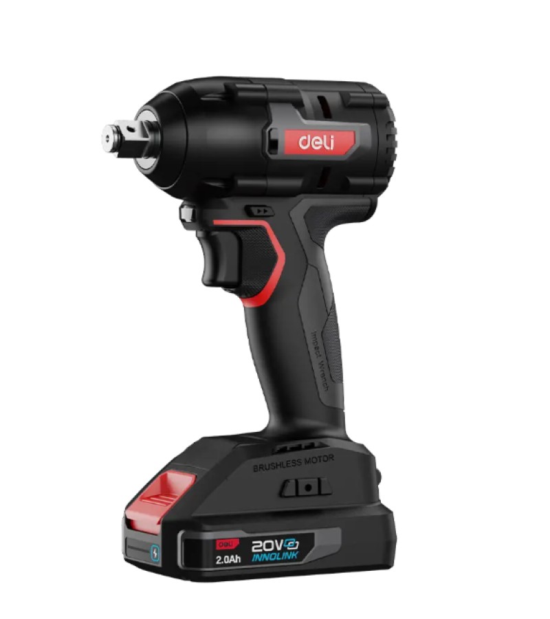 Ключ съемный 20В 320НМ 2Ач*2 DE-BS20-1D2 КРАСНЫЙ горький. д е л и