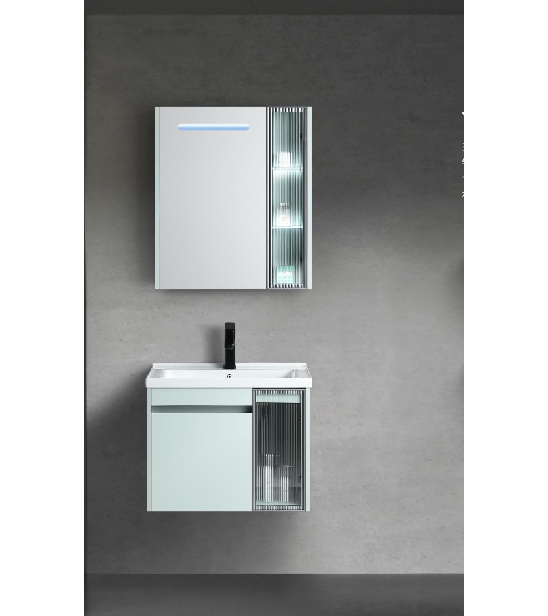 Мебель для ванной с зеркалом 60 см #YS-602-60