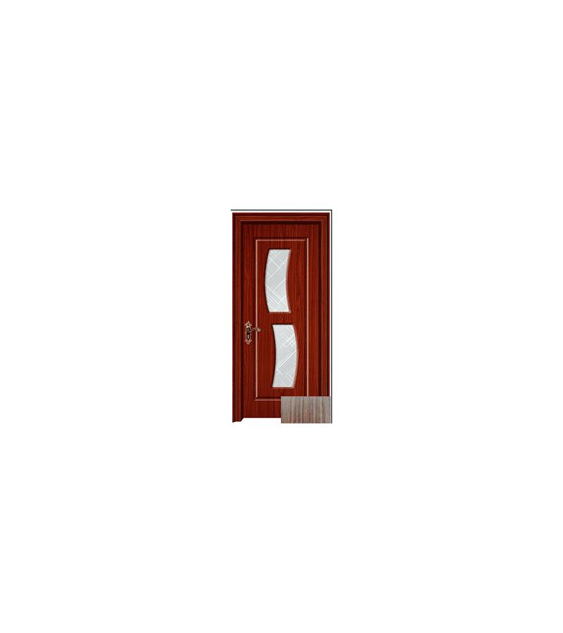 Door with glass KM-133 size 215*80*4 color Walnut (7-5)
