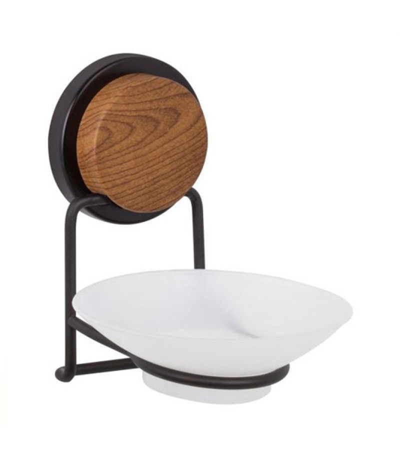 Дозатор мыла MGS-713W Цвет: черный/дерево OKYANUS