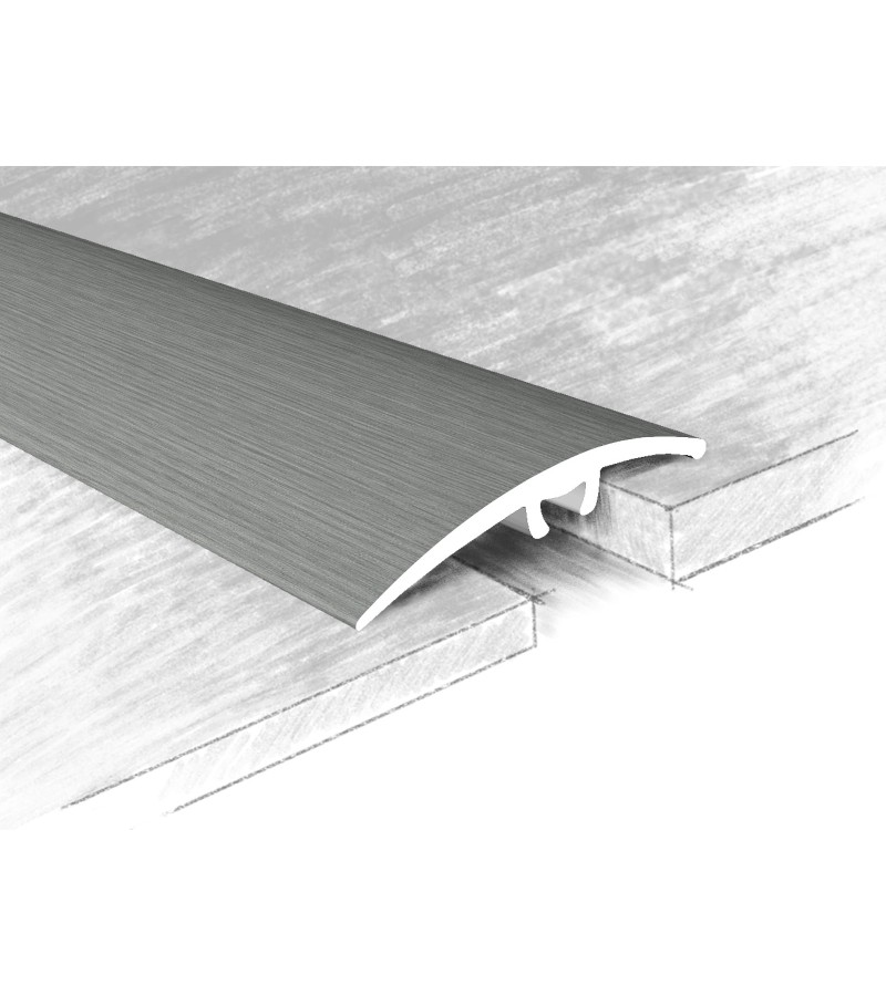 ლამინატის გადასაბმელი ალუმინის თვითწებადი 41მმ   #72-614К 0,90მ  Дуб Грей   მწარ.  KTM