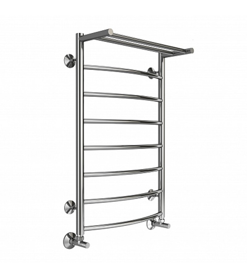 Dryer with central heating Классик П8 500х800 with a shelf chrome bitter. TERMINUS