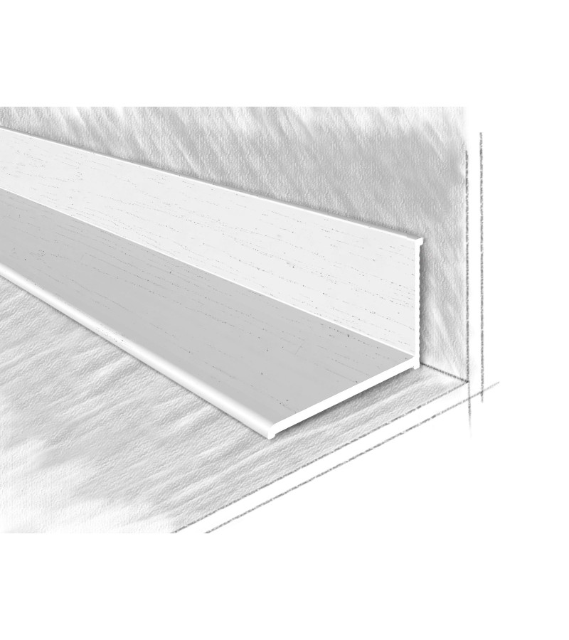 ალუმინის შიგა კუთხე 22,5X12,6მმ  #2212-012М 2,70მ  Дуб Вайт   მწარ.  KTM