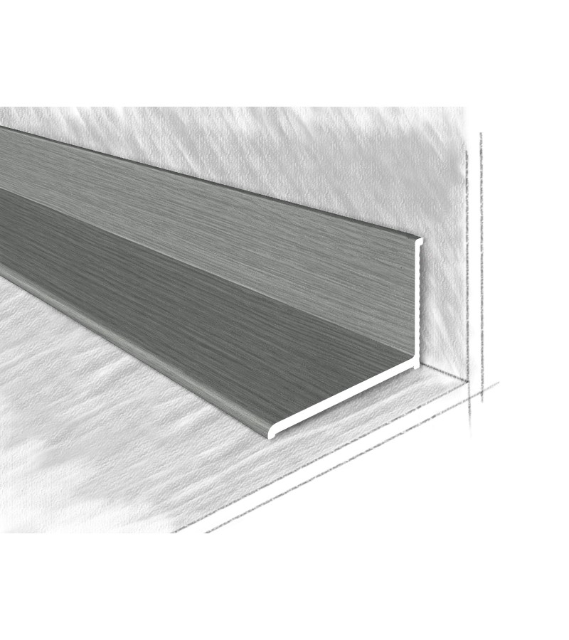 ალუმინის შიგა კუთხე 22,5X12,6მმ  #2212-614M 2,70მ  Дуб Грей   მწარ.  KTM