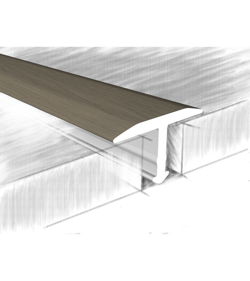 Aluminum angle T 13X6mm #324-408К 0,90m ЯсеньТемный bitter.  KTM