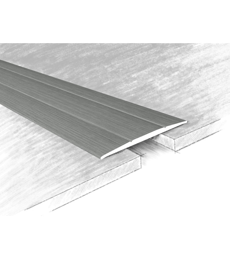 ლამინატის გადასაბმელი ალუმინის თვითწებადი 33მმ   #150-614К 0,90მ  Дуб Грей   მწარ.  KTM