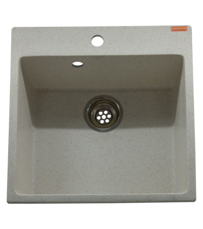 სამზარეულოს ნიჟარა 42/Q2  ფერი: Бежевый  ზომა:500*500*175