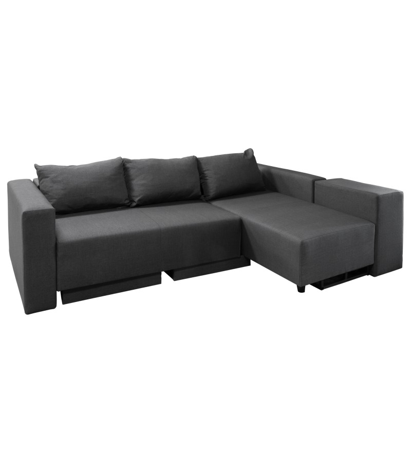 კუთხური დივანი ტრანსფორმერი    #POLY  L ფერი : DARK  GREY    მწარ: KAGU MOBILYA 