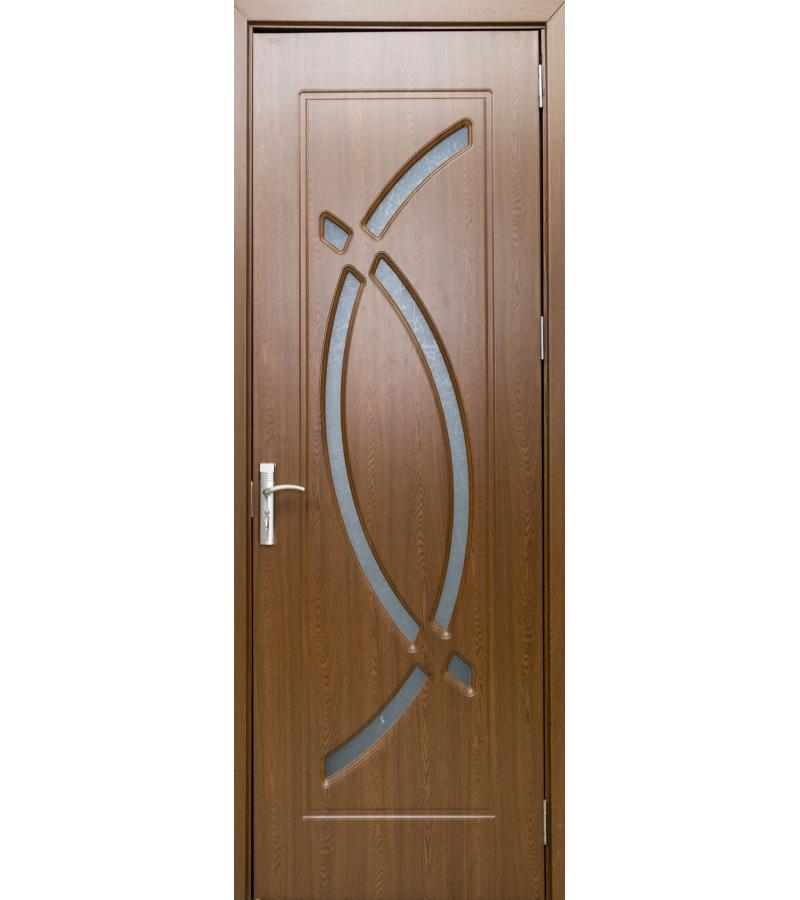 Door with glass OP-104 size 215*80*4 color OAK (1-3)