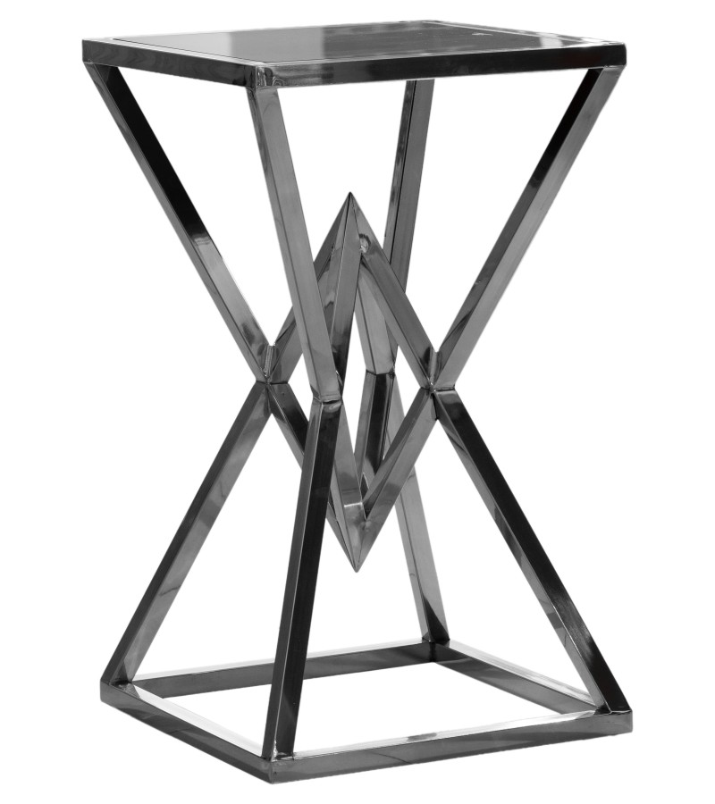 კონსოლი  FSJYT-1818-60  ზომა:35*35*60  ფერი: SILVER+BLACK