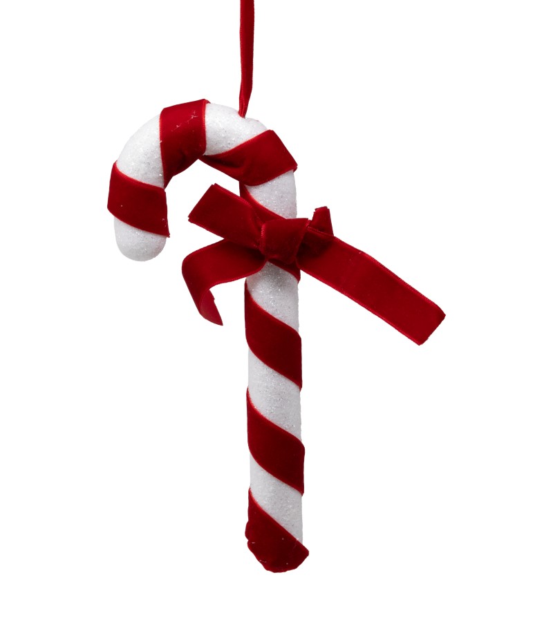 საახალწლო სათამაშო  ლოლიპოპ  LILI-2527  (A3-52448R+W21)  ზომა:21  სმ