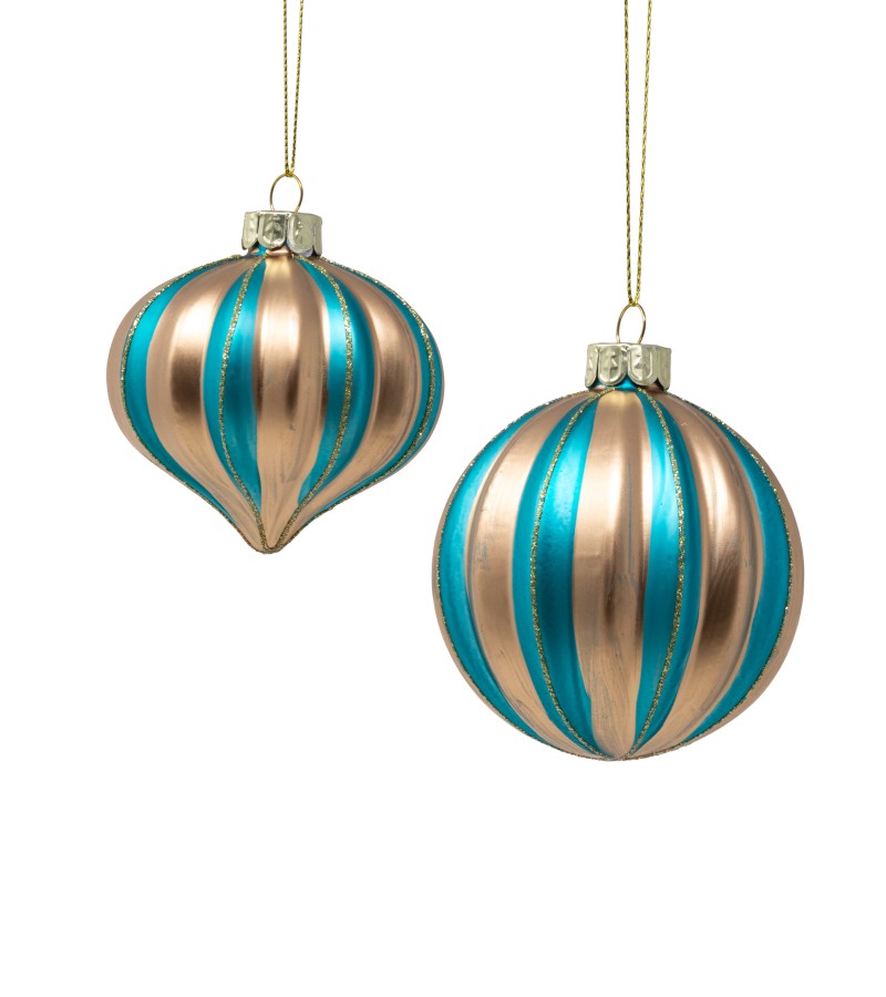 მინის საახალწლო სათამაშო  2ც  (SLSD-2516)  #16  ზომა: 8სმ