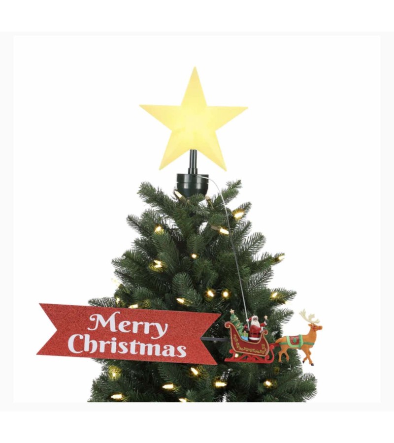 ნაძვის ხეზე დასამაგრებელი ვარსკვლავი  HTSD-49305  ზომა:47*60*61