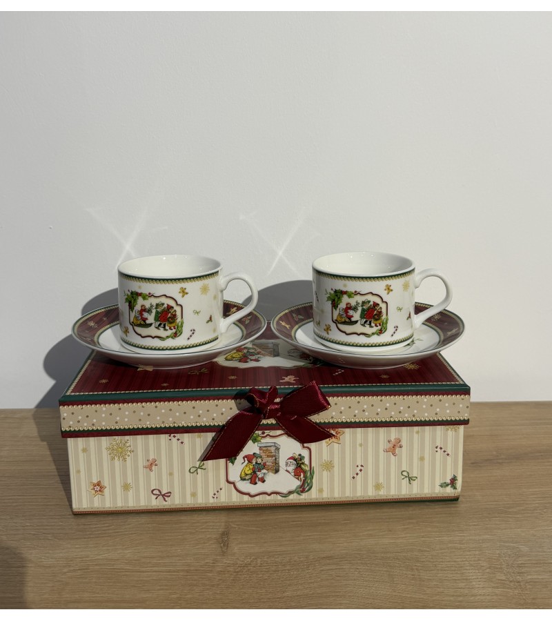 საახალწლო კერამიკული ჭიქა ლამბაქით  2ც  LC013S2/203   160ml