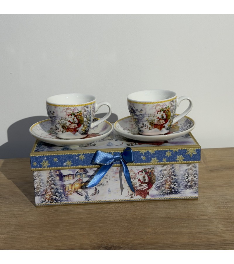 საახალწლო კერამიკული ჭიქა ლამბაქით  2ც  LC016S2/202   130ml