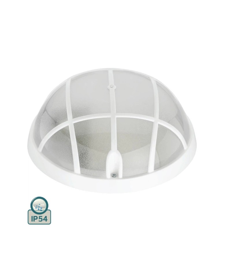 განათება კედლის IP54  თეთრი   #400.000.113  TEB ELEKTRIK