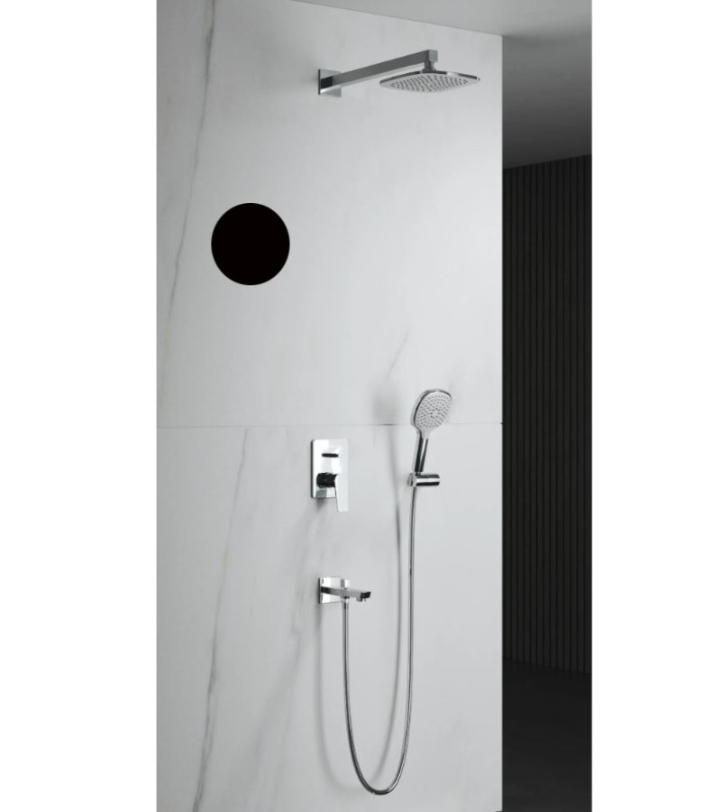 დუშის კომპლექტი  ჩასაშენებელი  AZURE COMFORT  შავი  #156807124    მწარ. ADELL