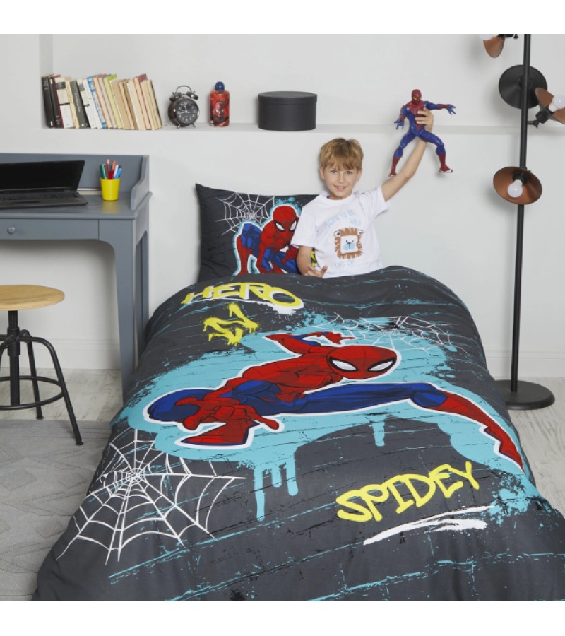 თეთრეულის ნაკრები  SPIDERMAN  1-საწ. ფერი GRI  მწარ. OZDILEK