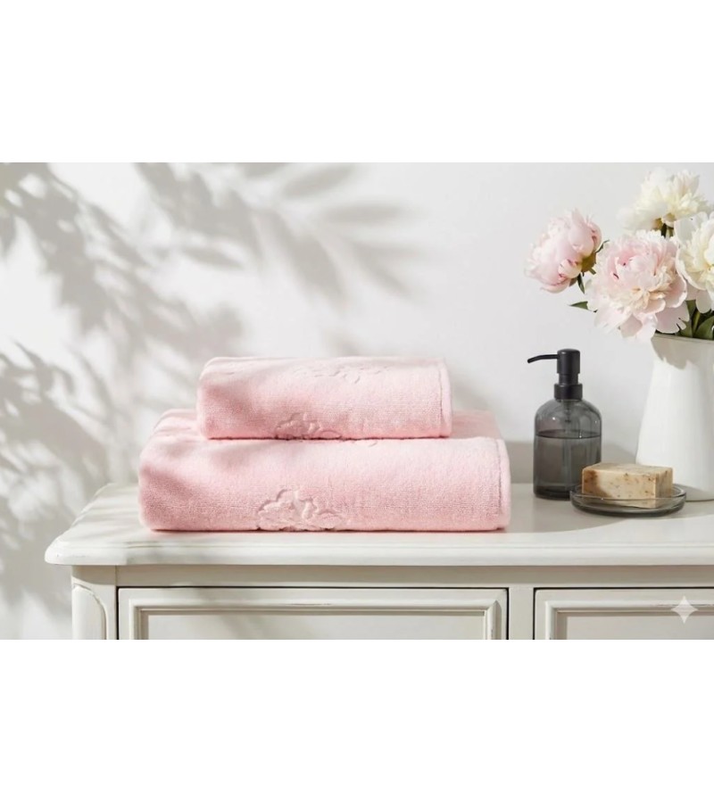 პირსახოცი  მოდ. MAYRA  ზომა 90*140 ფერი  PEMBE  მწარ. OZDILEK