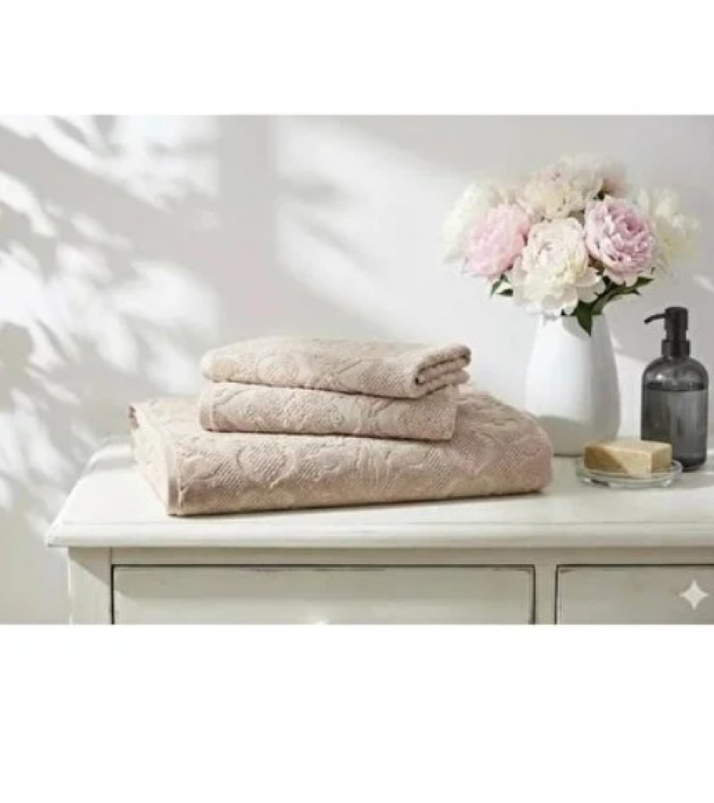 პირსახოცი  მოდ. CURVE  ზომა  50*90 ფერი  BEJ  მწარ. OZDILEK