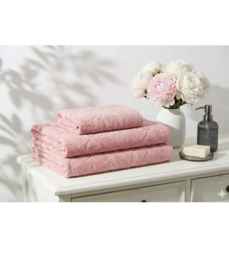 პირსახოცი  მოდ. CURVE  ზომა  50*90 ფერი  PEMBE  მწარ. OZDILEK