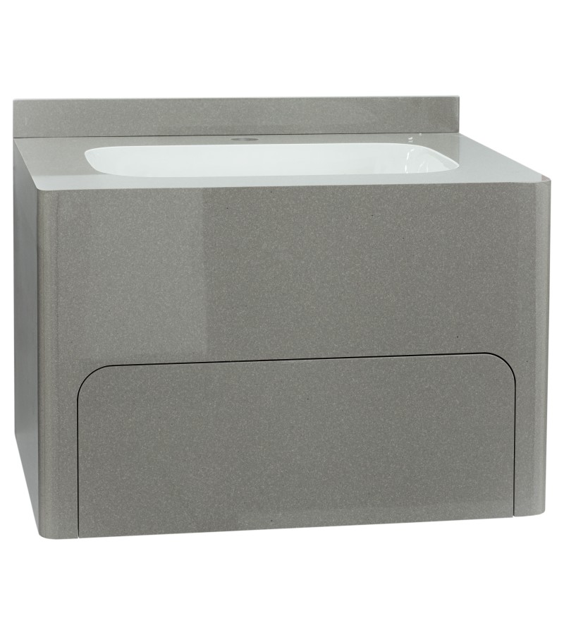 ხელსაბანი მონობლოკი უჯრით  TTG-60  ფერი. Light Grey  ზომა. 60*50*40 სმ