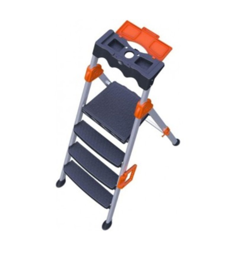 კიბე  ლითონის  MENSA PLUS  3+1 საფეხური  Eurostep