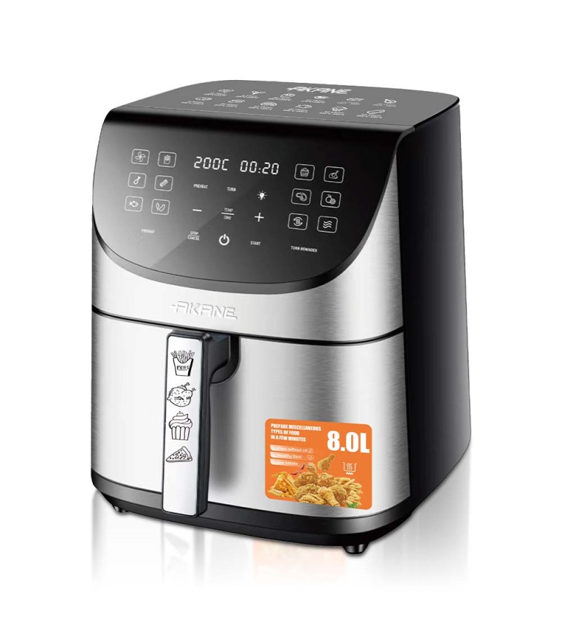 აერო გრილი  ორმაგი წვით  A.5388  8L 1700W   მწარ. AKANE