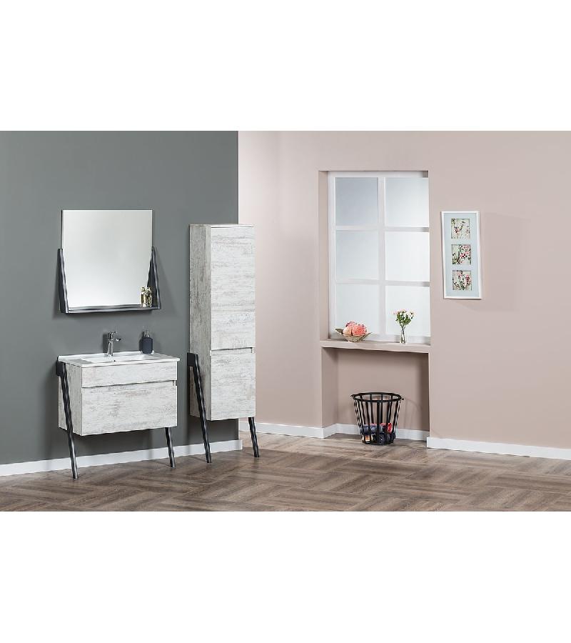 სააბაზანო ავეჯი სარკით   85 სმ    KARKALEC     მწარ.  Aquanil